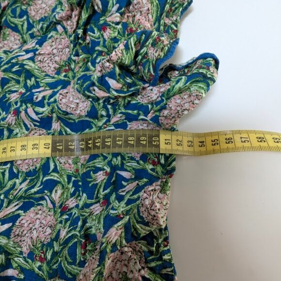 (XL) Max Studio Tie Front Blouse Floral - Picture 7 of 9